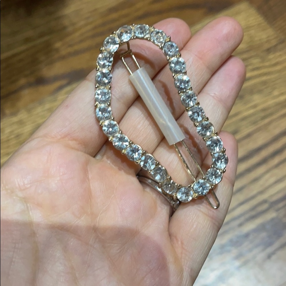 Something navy hair clip